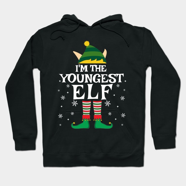 I'm The Youngest Elf Matching Family Christmas Pajama shirt Hoodie by TheMjProduction